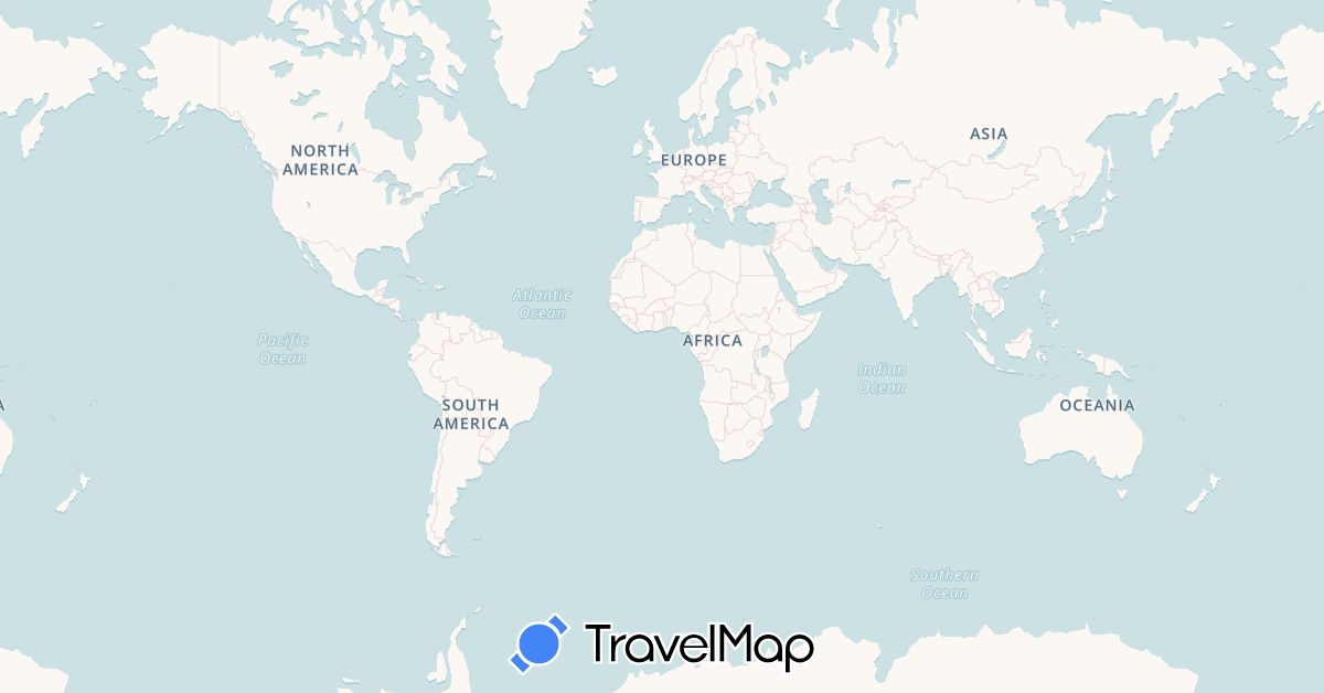 TravelMap itinerary: driving, motorbike in Angola, Benin, Republic of the Congo, Côte d'Ivoire, Cameroon, Spain, France, Gabon, Ghana, Gibraltar, Gambia, Guinea, Equatorial Guinea, Guinea-Bissau, Liberia, Morocco, Namibia, Nigeria, Portugal, Sierra Leone, Senegal, South Africa (Africa, Europe)